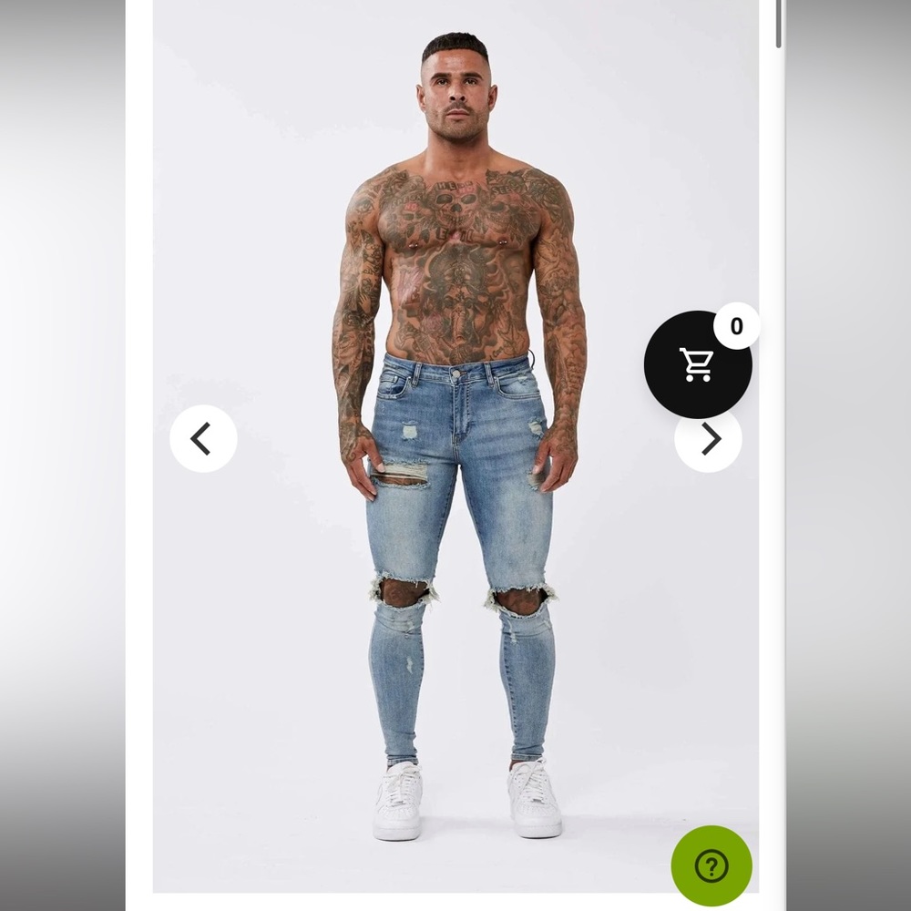 LEGEND LONDON SPRAY-ON JEANS IN STONEWASHED BLUE